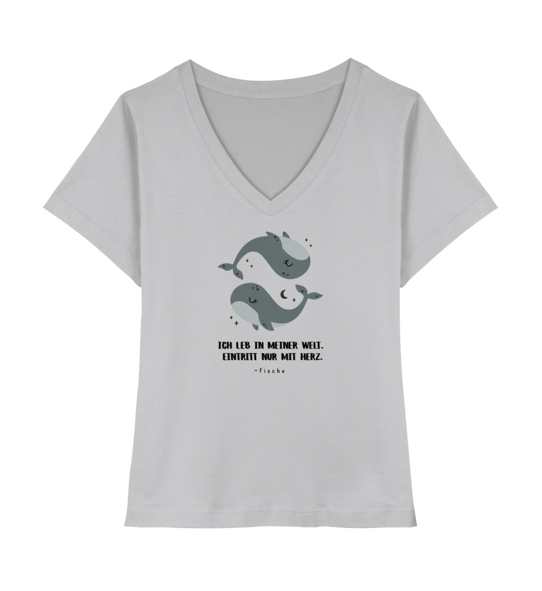 Soul Signs - Fische - Damen Premium Organic V-Neck Shirt