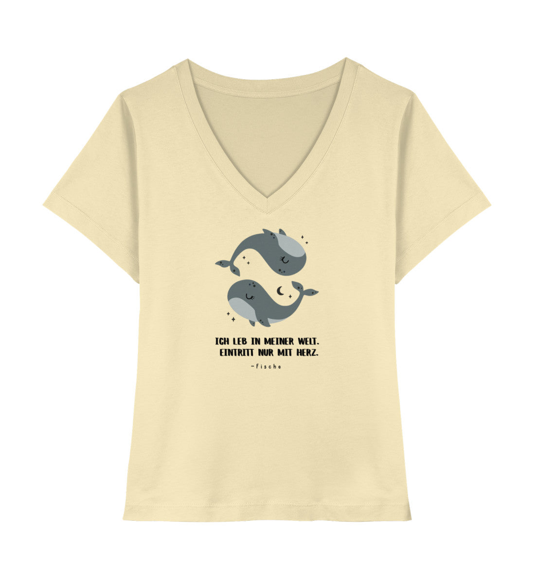 Soul Signs - Fische - Damen Premium Organic V-Neck Shirt