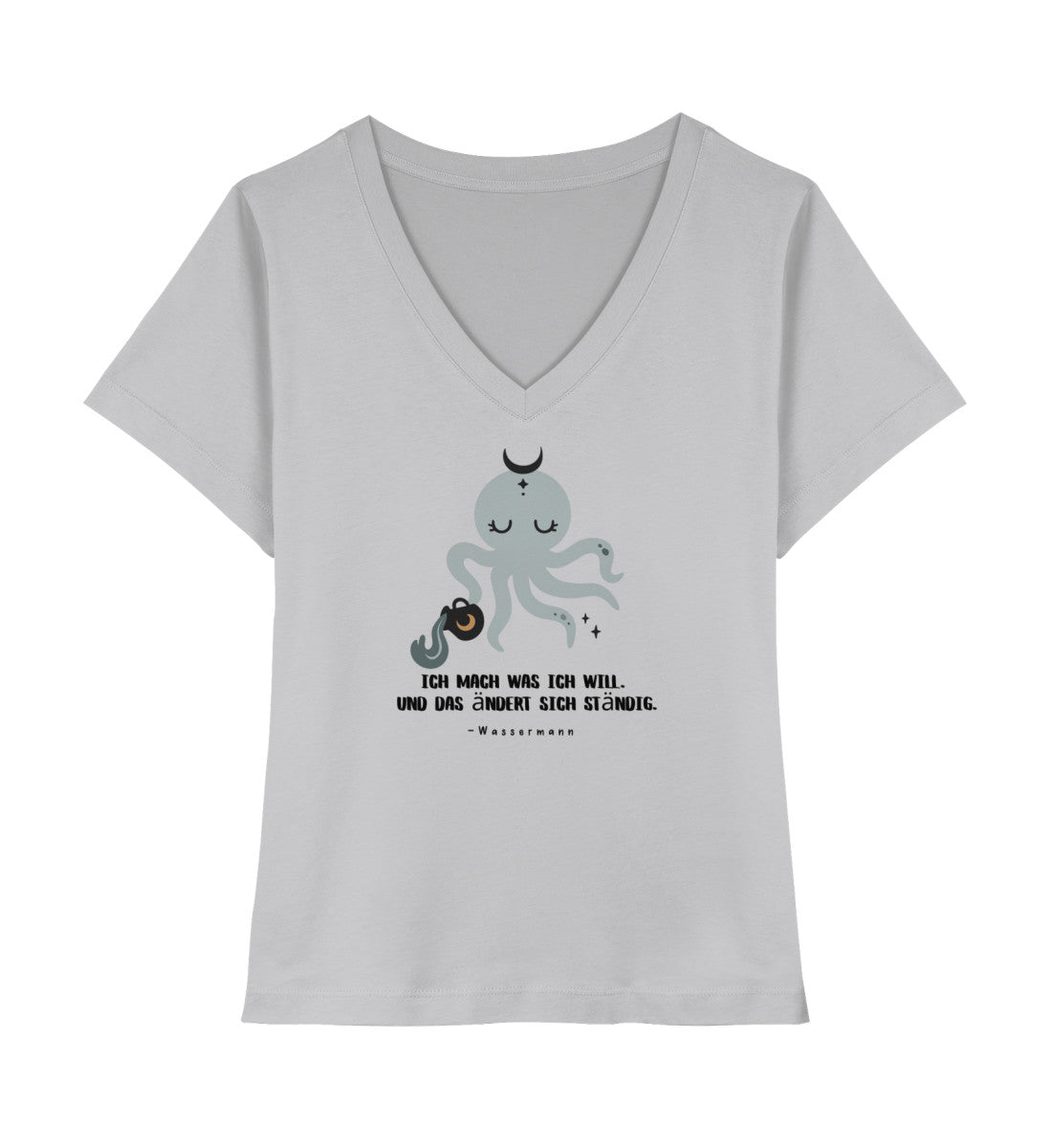 Soul Signs - Wassermann - Damen Premium Organic V-Neck Shirt