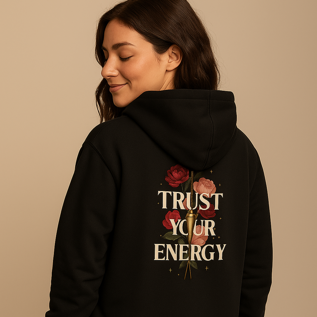 Trust your Energy (Rückenprint) - Premium Unisex Organic Hoodie