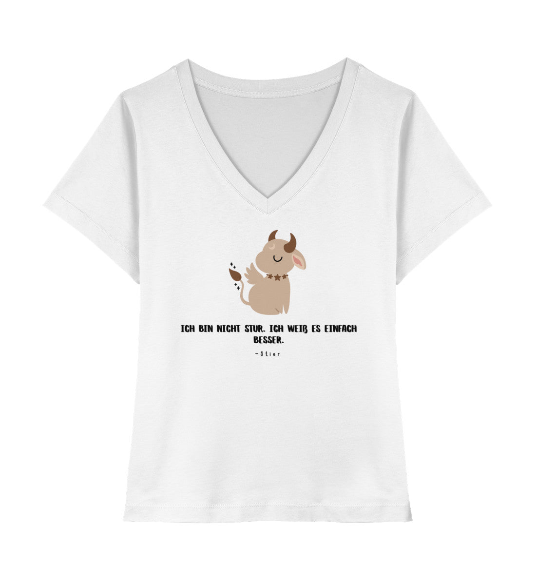 Soul Signs - Stier - Damen Premium Organic V-Neck Shirt