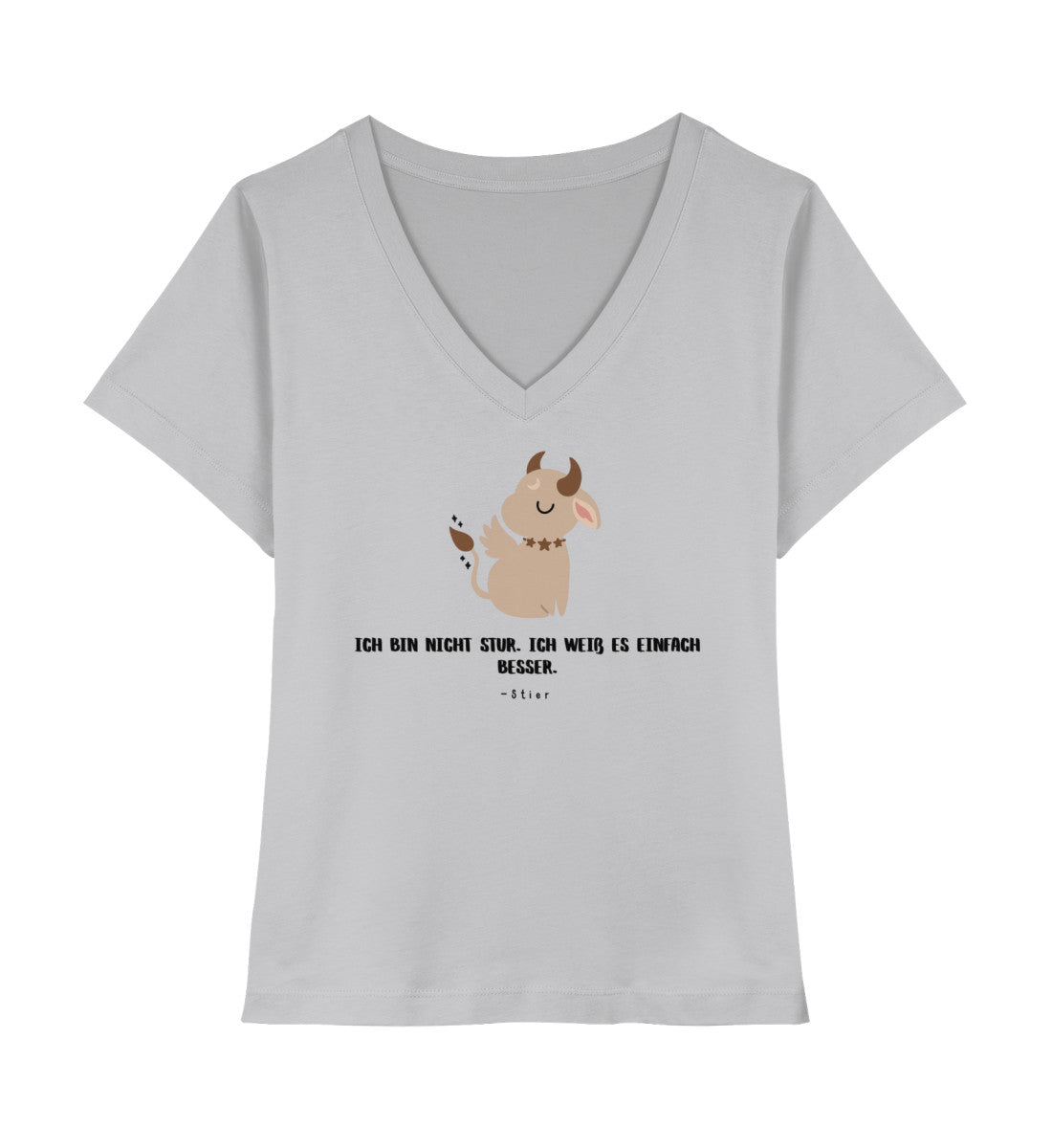 Soul Signs - Stier - Damen Premium Organic V-Neck Shirt