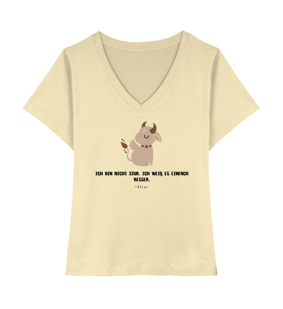 Soul Signs - Stier - Damen Premium Organic V-Neck Shirt