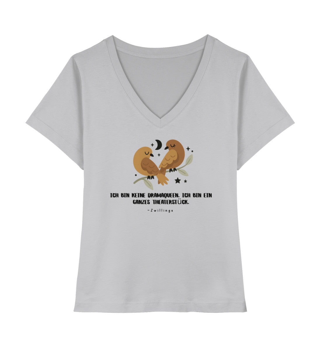 Soul Signs - Zwillinge - Damen Premium Organic V-Neck Shirt