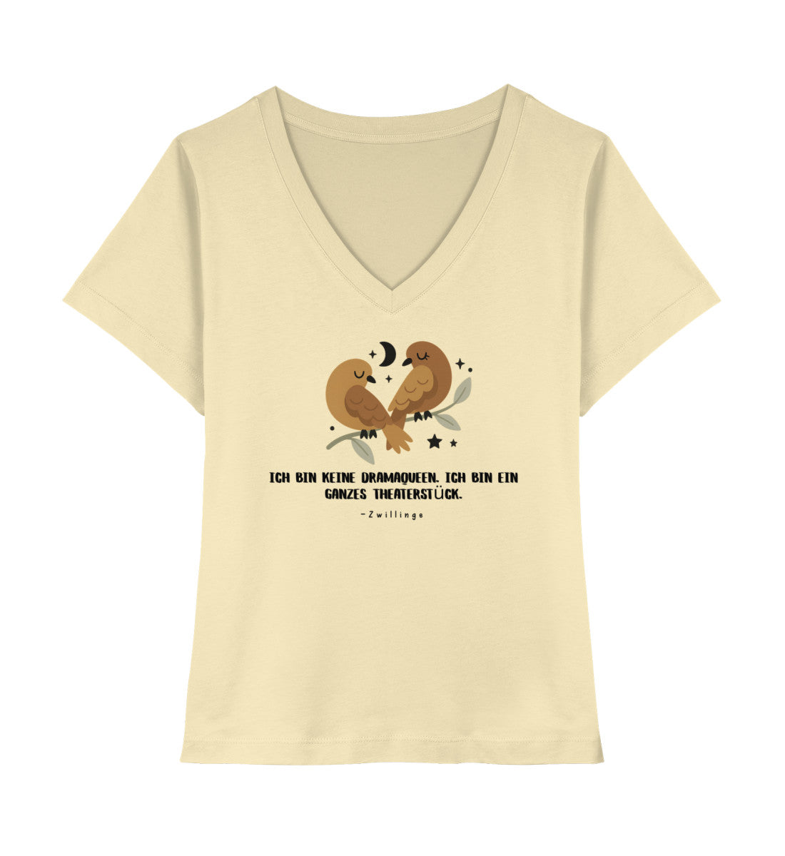 Soul Signs - Zwillinge - Damen Premium Organic V-Neck Shirt