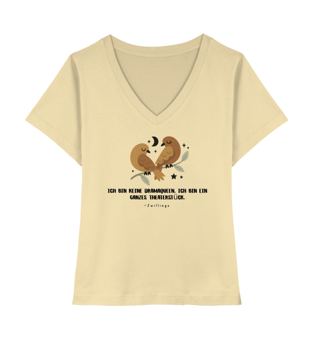 Soul Signs - Zwillinge - Damen Premium Organic V-Neck Shirt