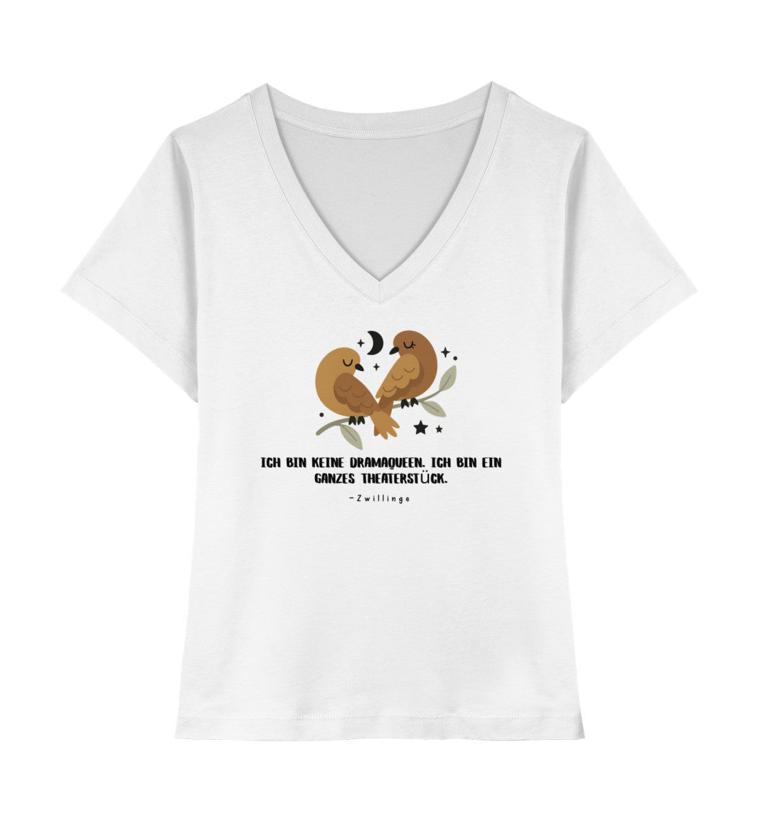 Soul Signs - Zwillinge - Damen Premium Organic V-Neck Shirt