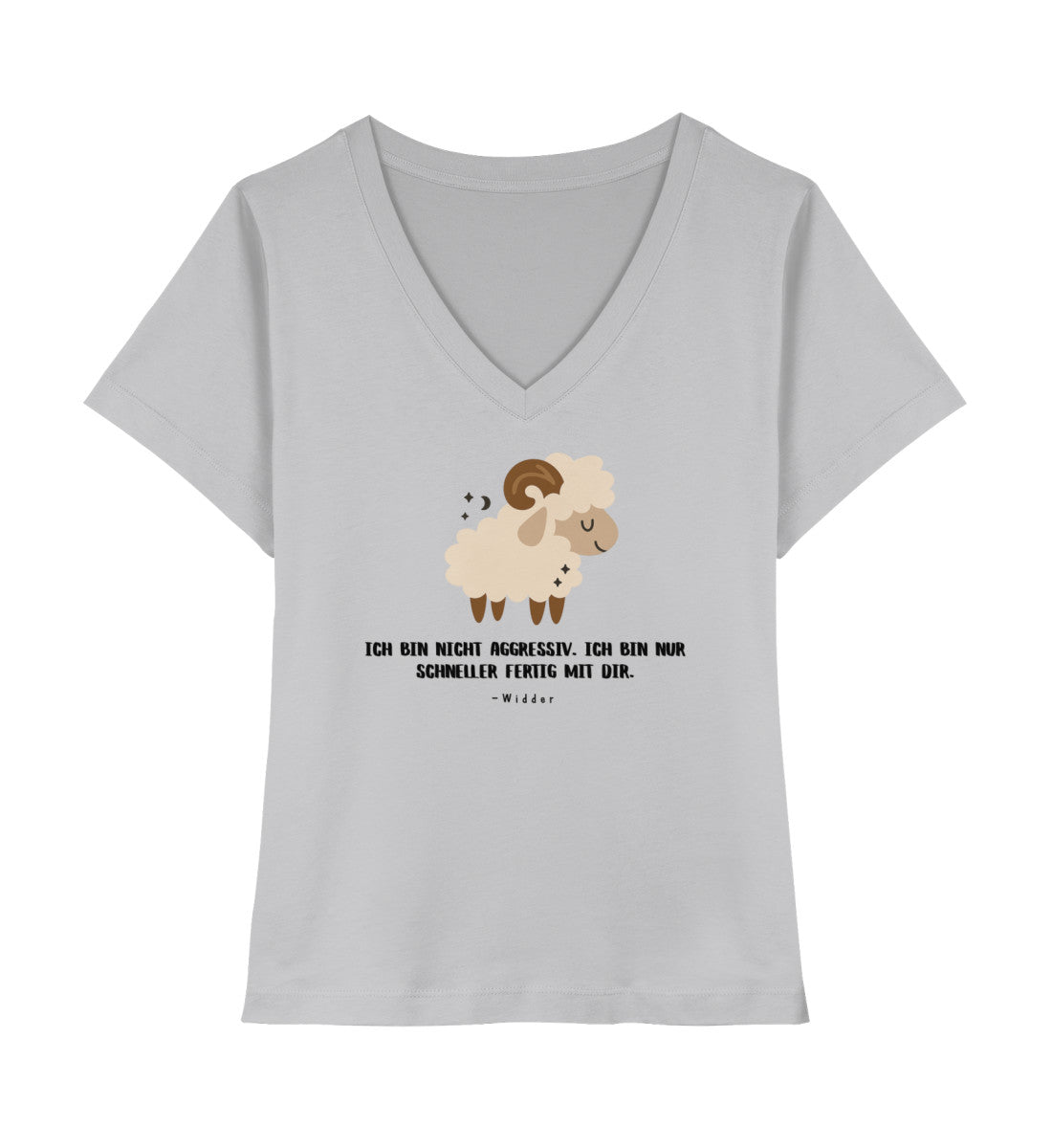 Souls Signs - Widder - Damen Premium Organic V-Neck Shirt