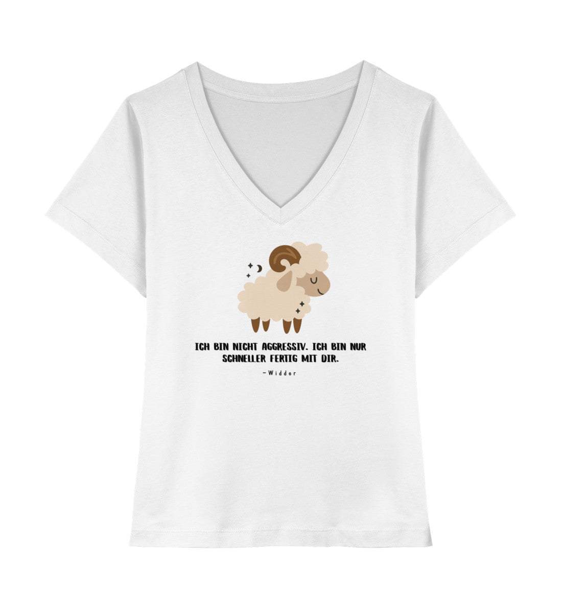 Souls Signs - Widder - Damen Premium Organic V-Neck Shirt