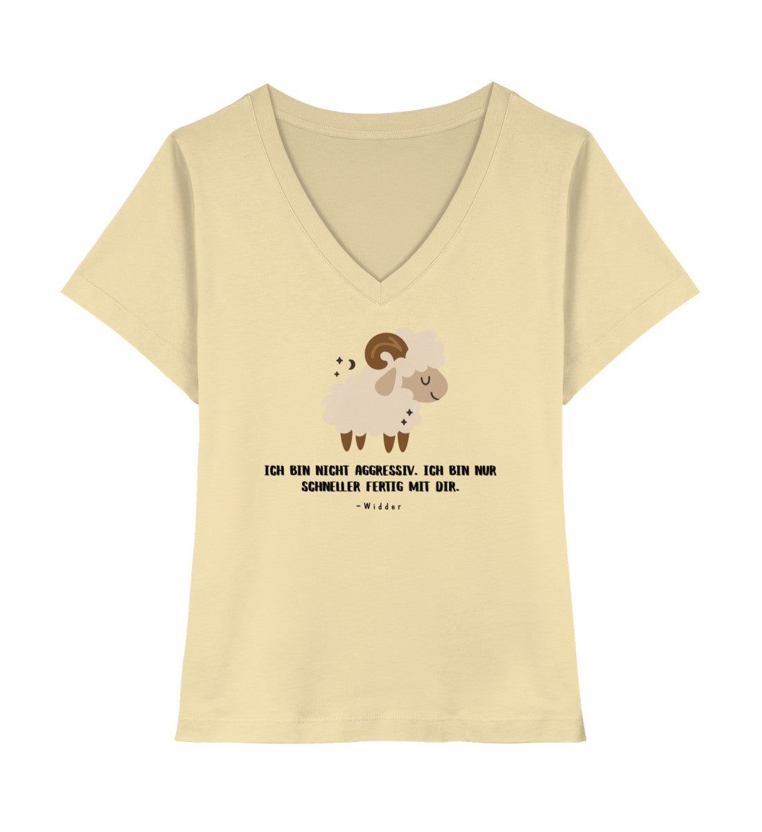 Souls Signs - Widder - Damen Premium Organic V-Neck Shirt