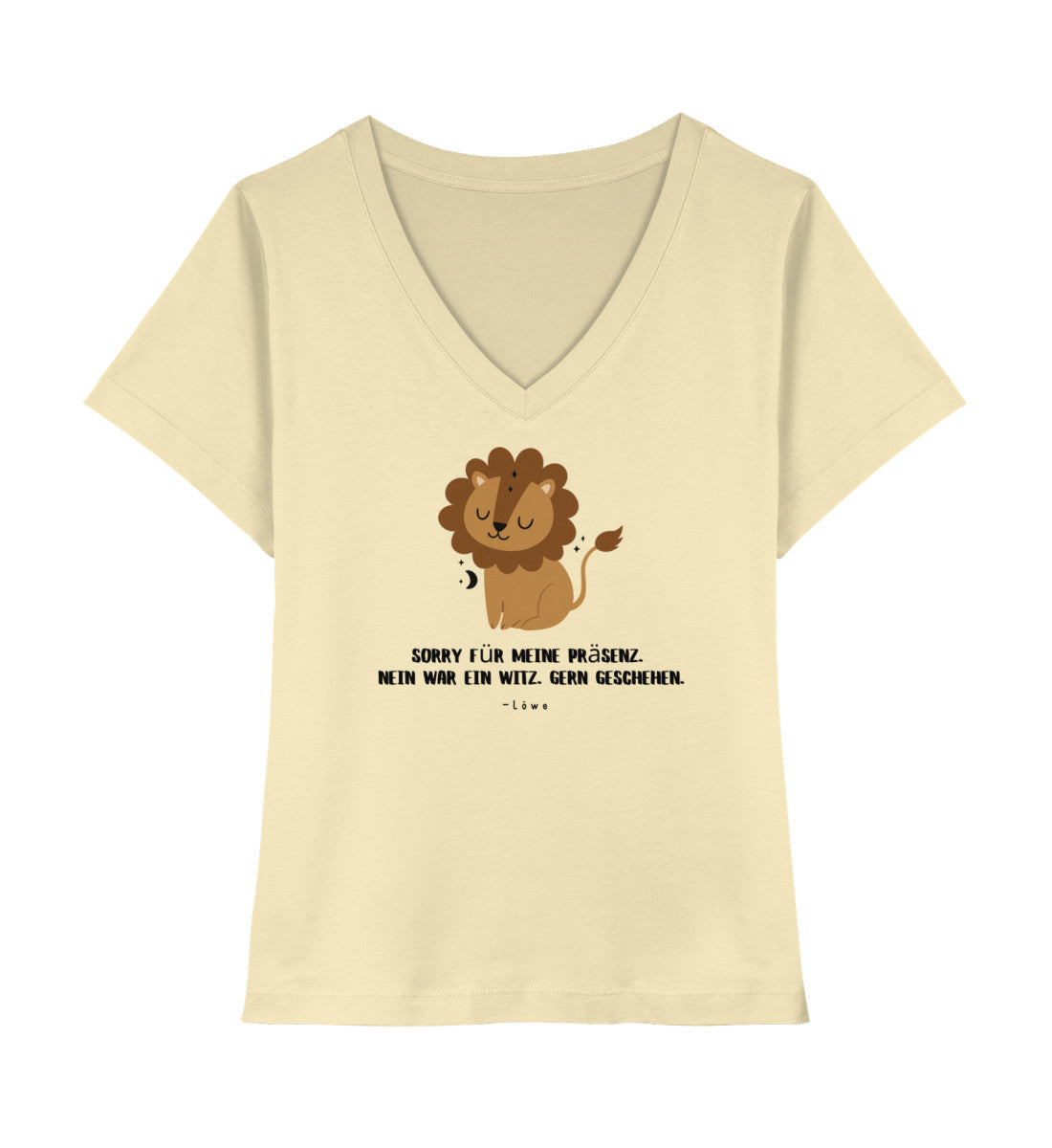 Soul Signs - Löwe - Damen Premium Organic V-Neck Shirt