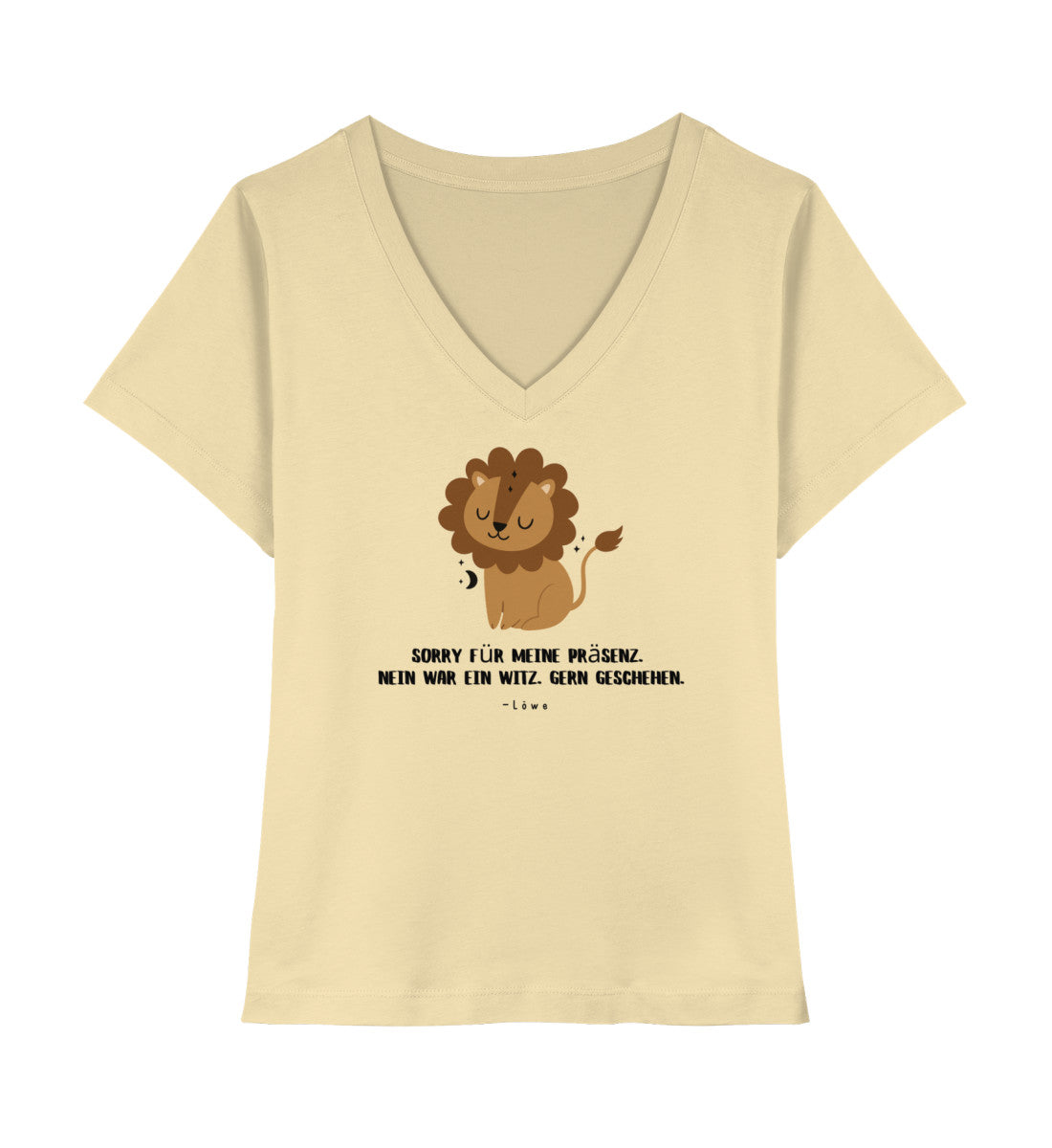 Soul Signs - Löwe - Damen Premium Organic V-Neck Shirt