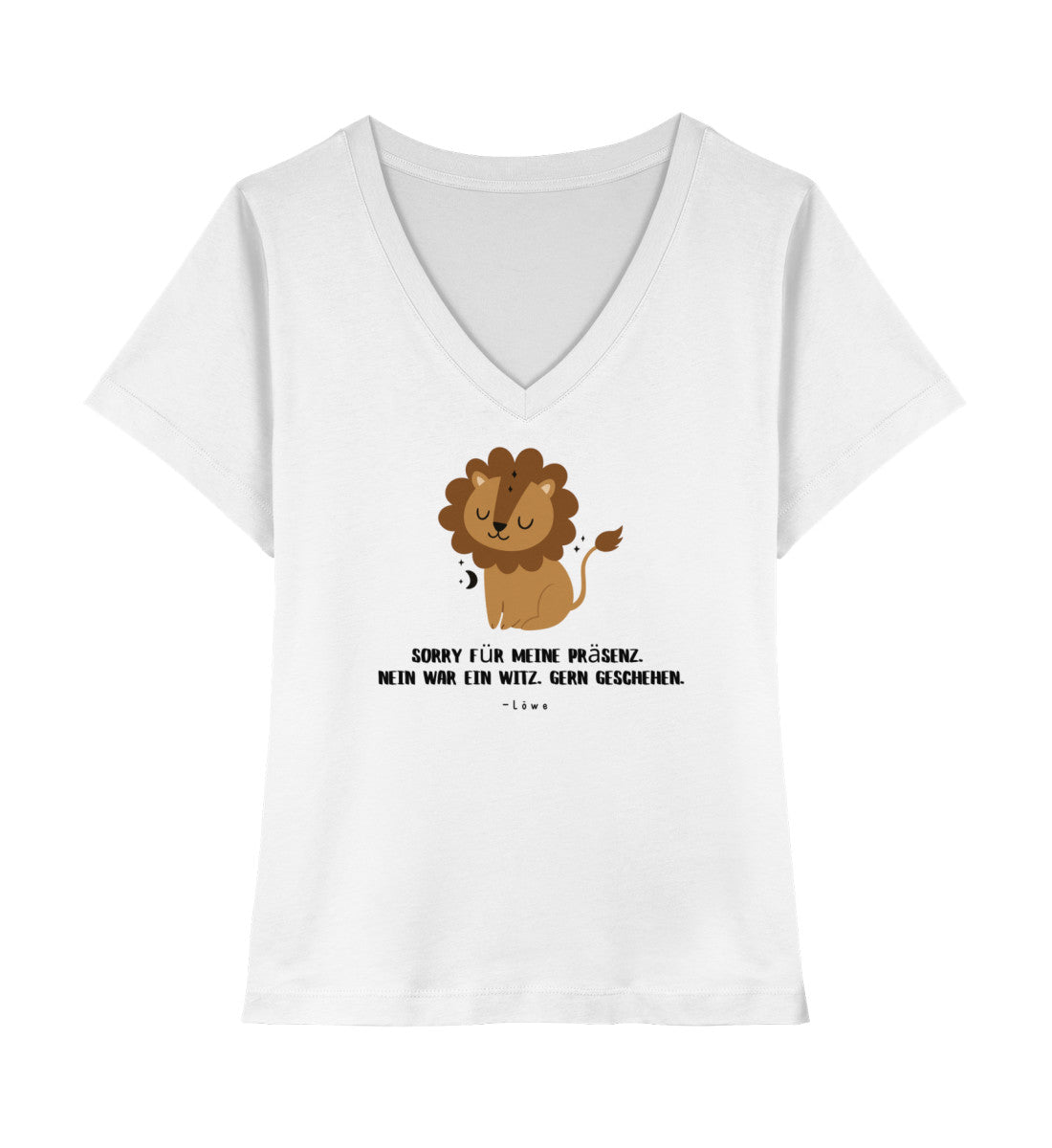 Soul Signs - Löwe - Damen Premium Organic V-Neck Shirt