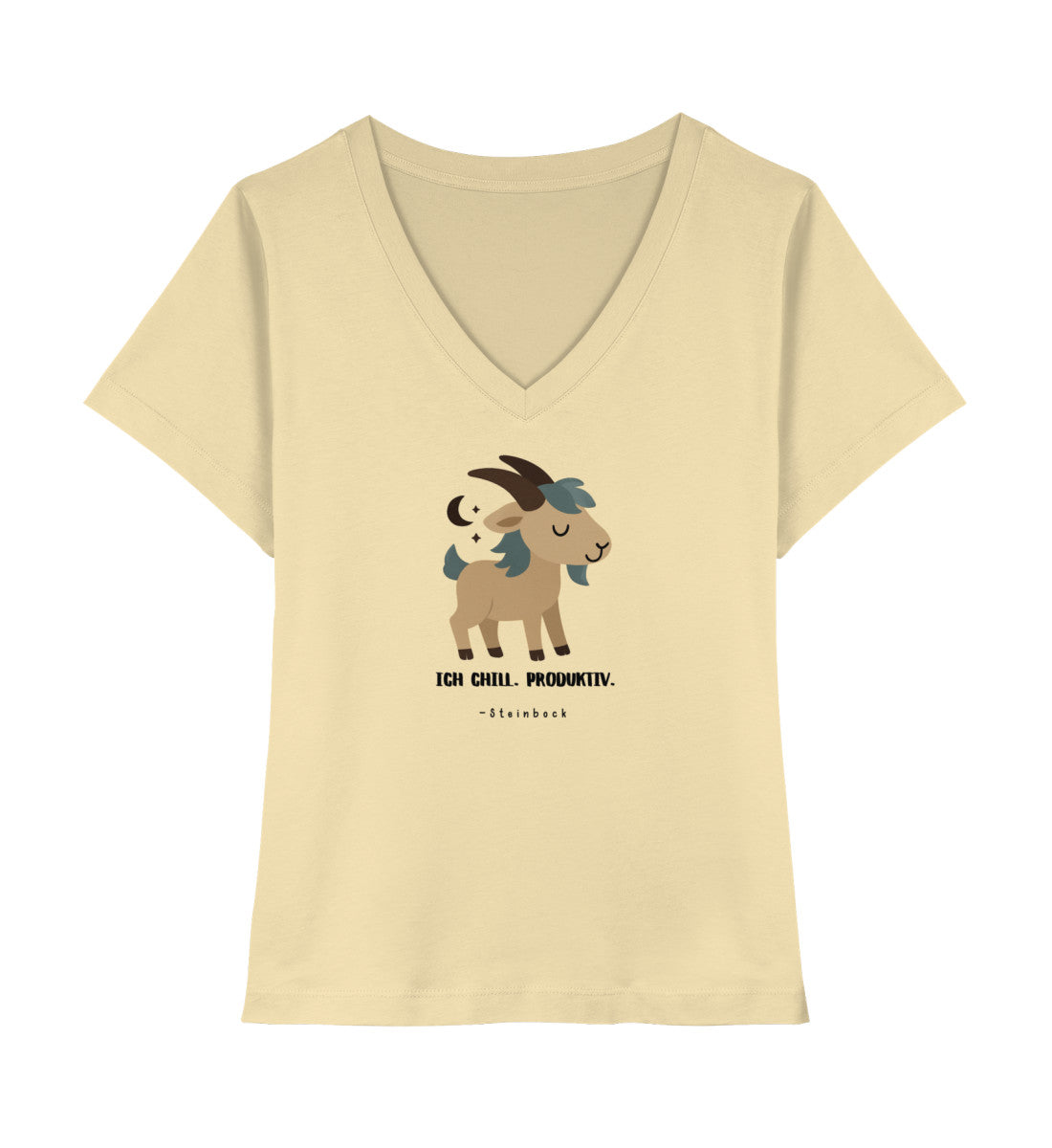 Soul Signs - Steinbock - Damen Premium Organic V-Neck Shirt