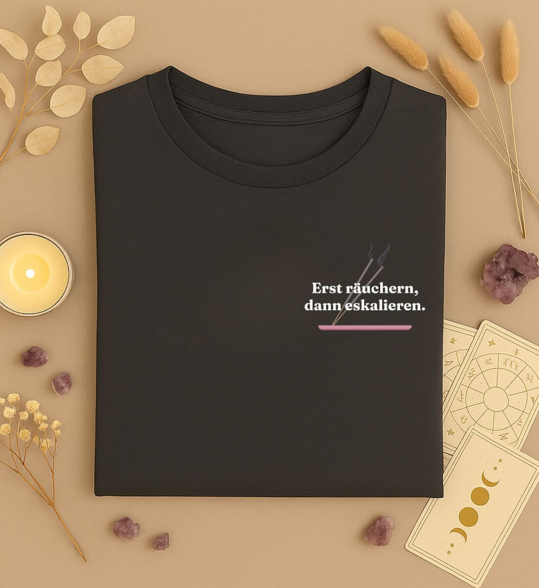 Erst räuchern, dann eskalieren.  - Damen Premium Organic Shirt