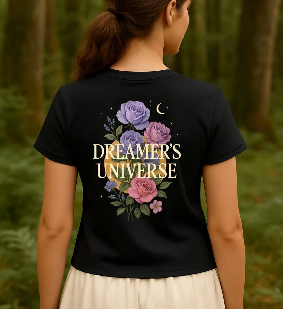 Dreamer`s Universe (Rückenprint)  - Damen Premium Organic Shirt